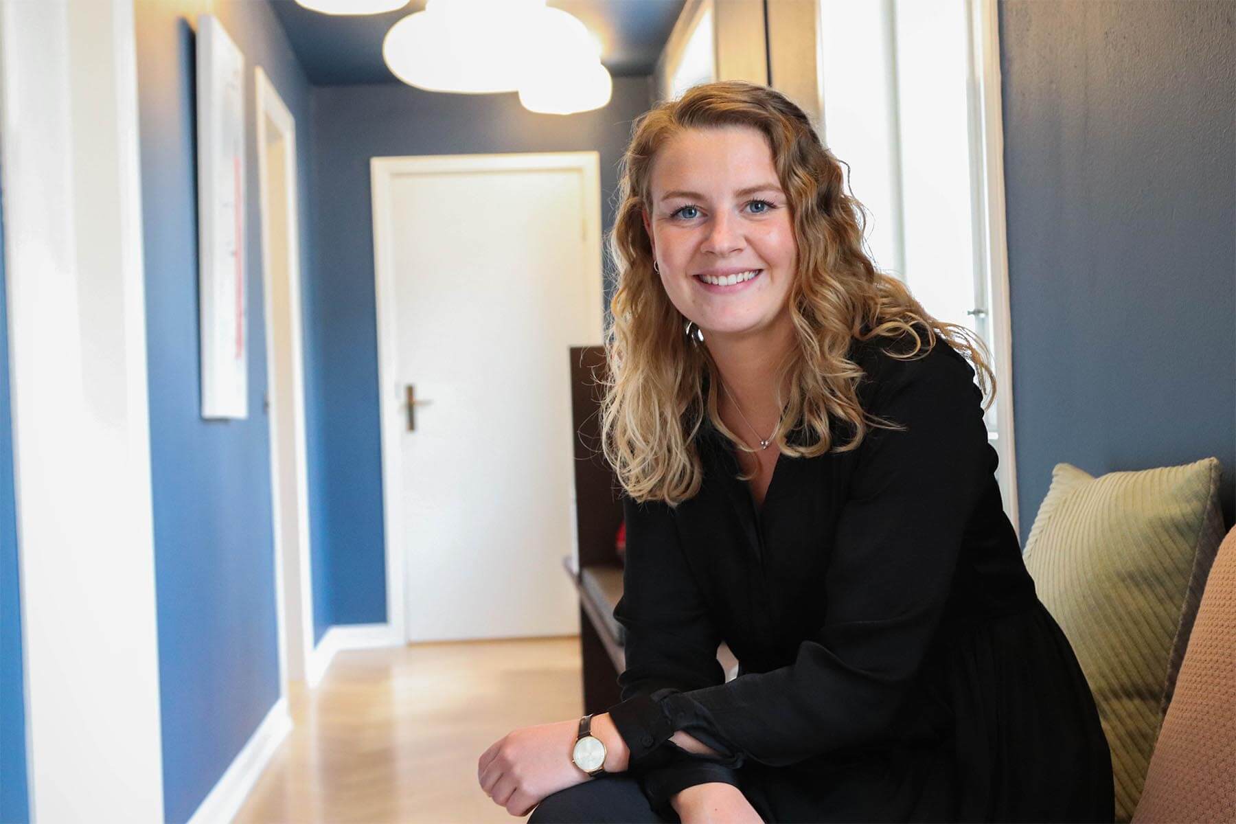 Gammelbys praktikant Nicoline Sander