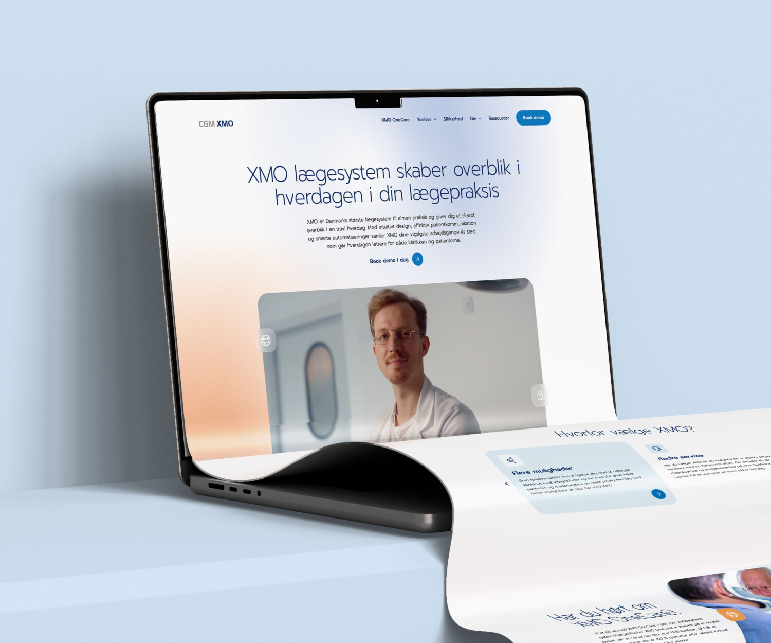Long Scroll Extended MacBook Screen Mockup